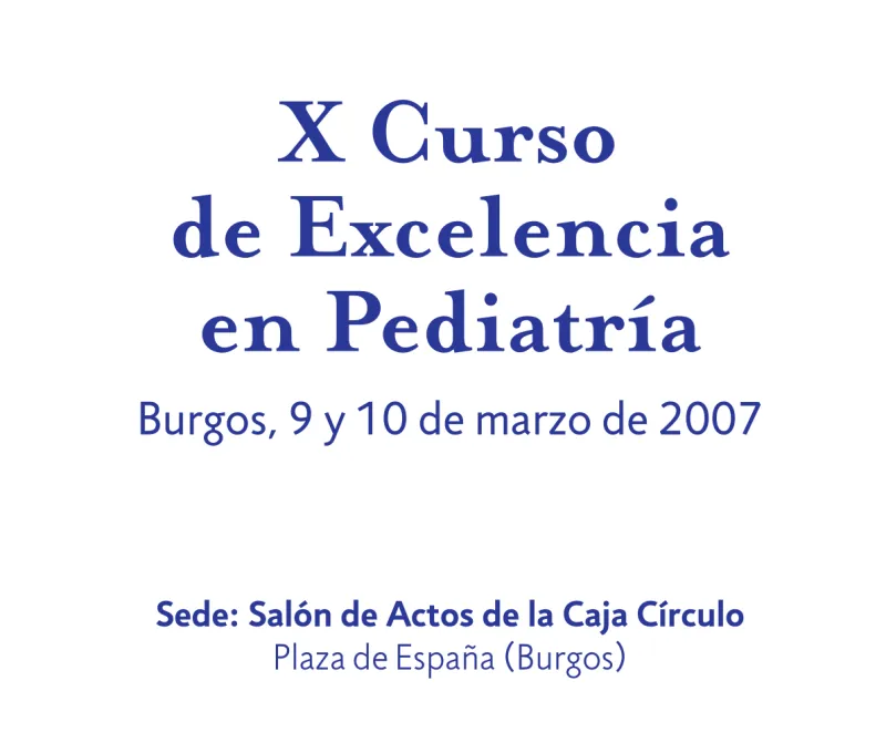 X Curso de Excelencia en Pediatría
