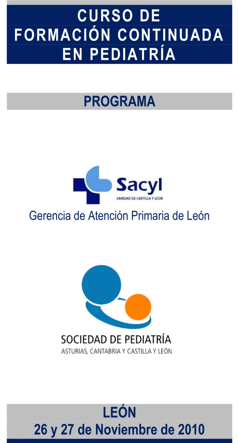Curso de Formación Continuada en Pediatría