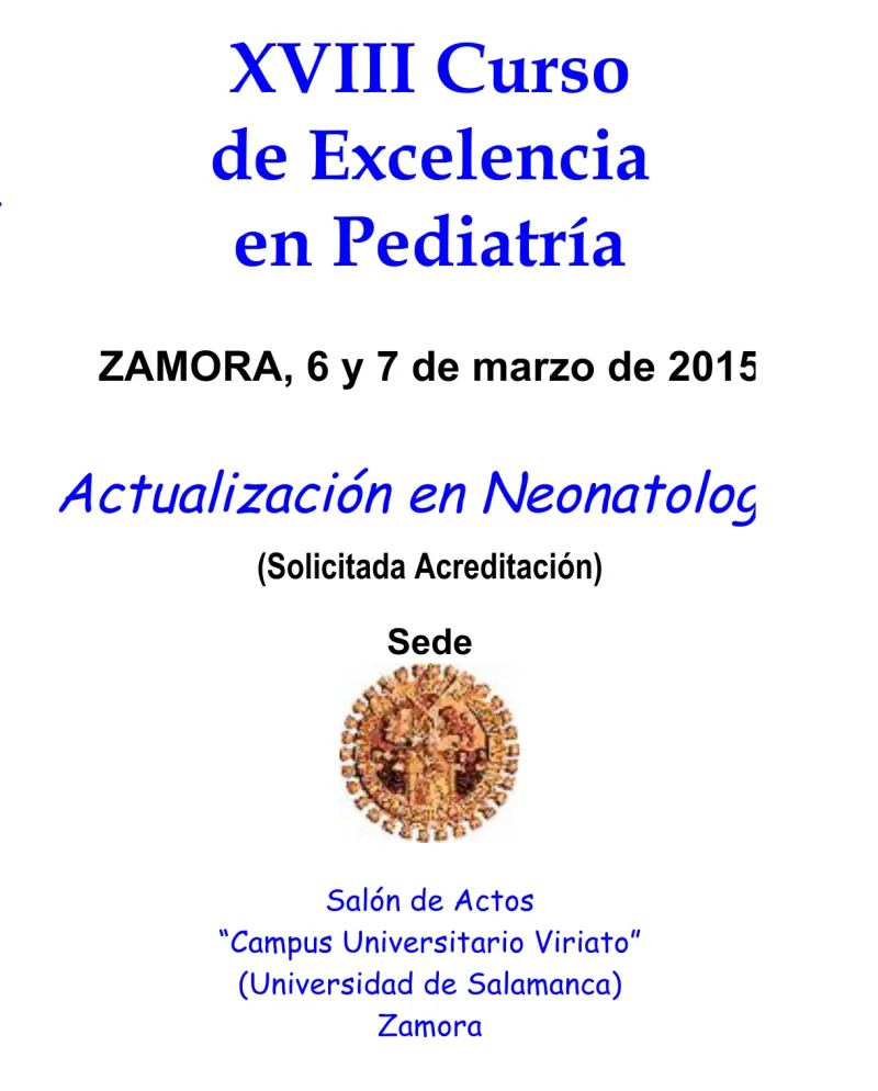 XVIII Curso Excelencia en Pediatría